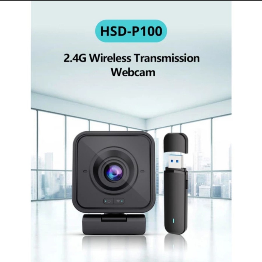 HOSODO HSD-P100 WIRELESS FULL HD WEBCAM MEETING 2.4G WINDOWS MAC LINUX ANDROID