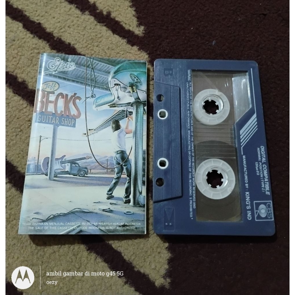 Kaset pita Jeff Beck - guitar shop