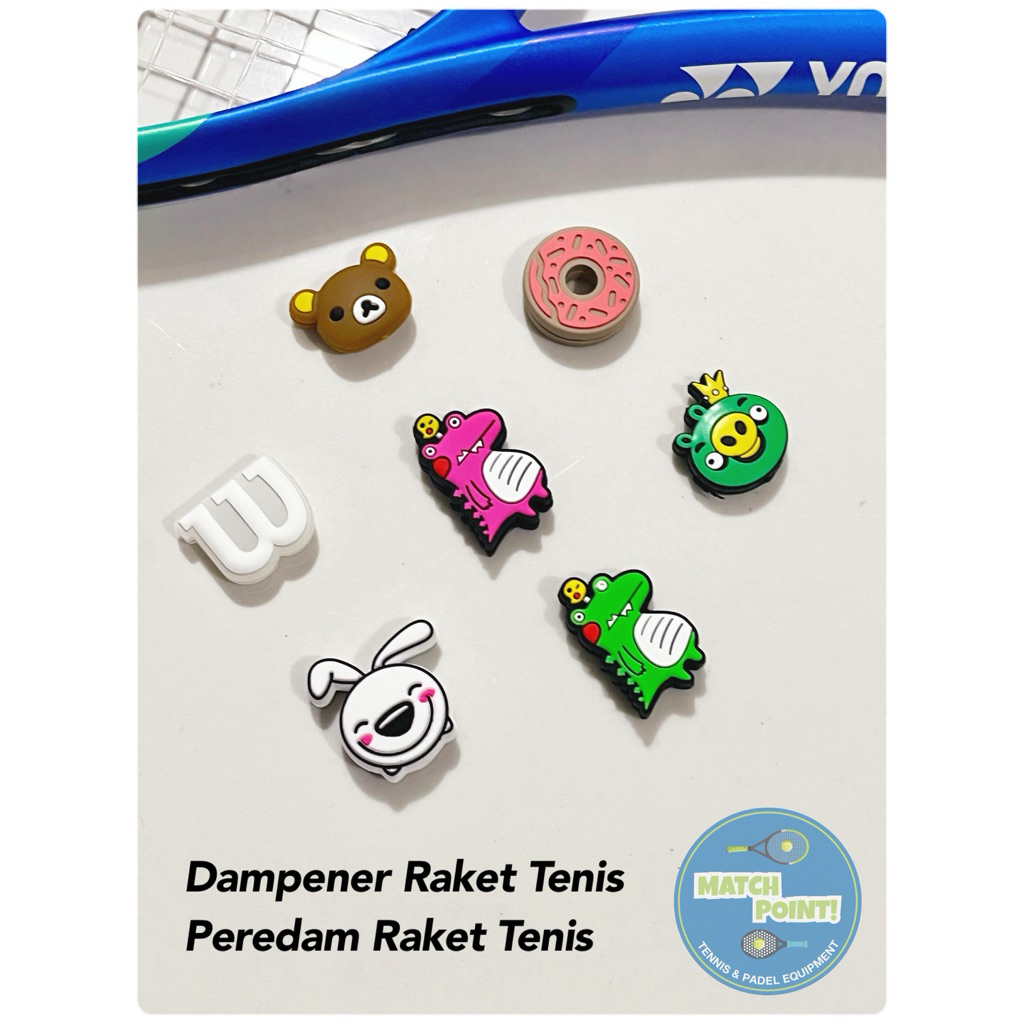 Peredam Raket Tenis / Peredam Raket Tenis lucu / Dampener Raket Tenis