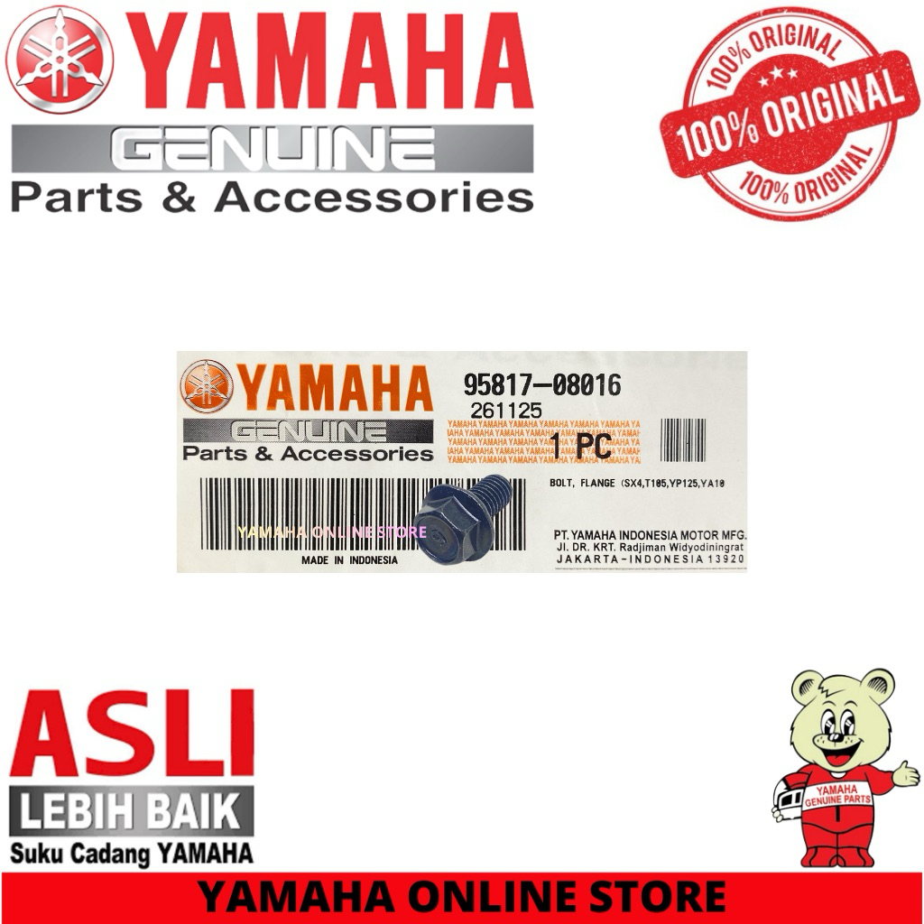 95817-08016 | BAUT GANTUNG KNALPOT BAWAH RXS RX KING ORIGINAL YAMAHA