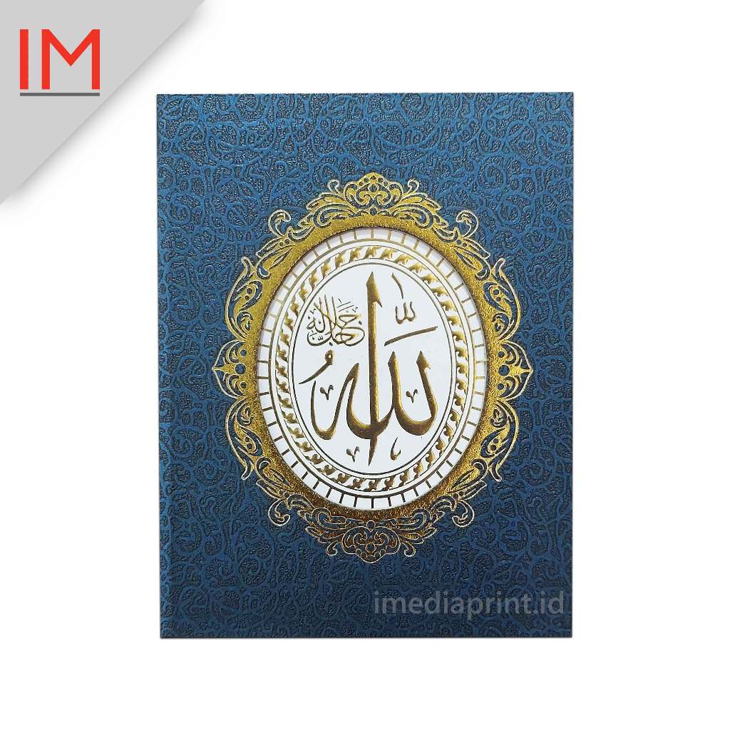 Hard Cover Yasin RCP 16 R Motif Biru Dongker Standart