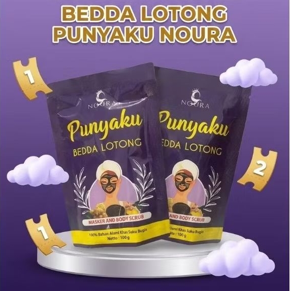 BEDDA LOTONG PUNYAKU BY NOURA - MASKER & BODY SCRUB TRADISIONAL KHAS BUGIS