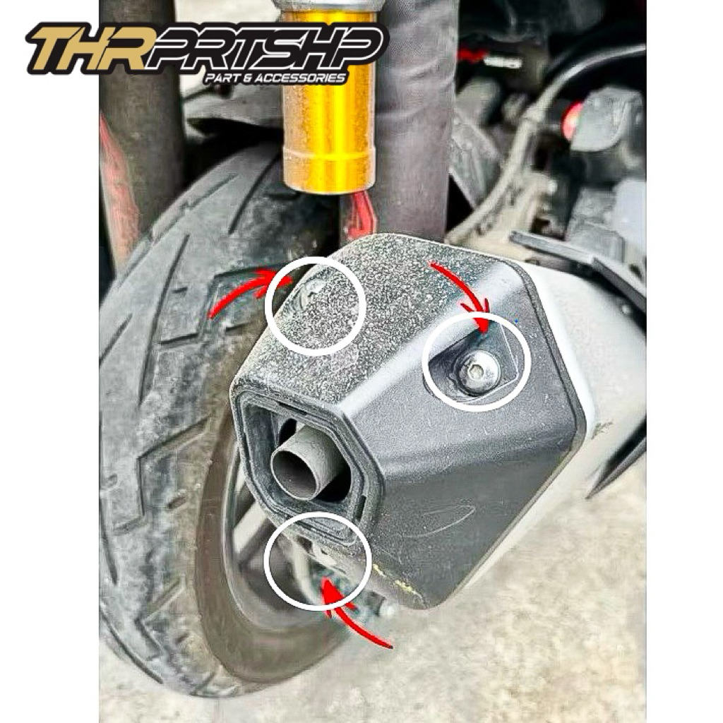 Baut Moncong Knalpot ADV 150/160 CBR CRF, Stainles Heng (3pcs)