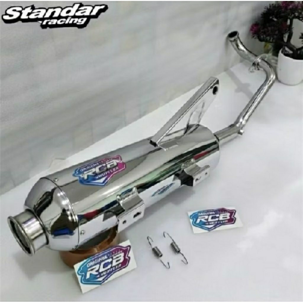 KNALPOT STANDAR RACING RCB FULL CRUM BASS ADEM BEAT NEW BEAT OLD BEAT FI BEAT DELUXE