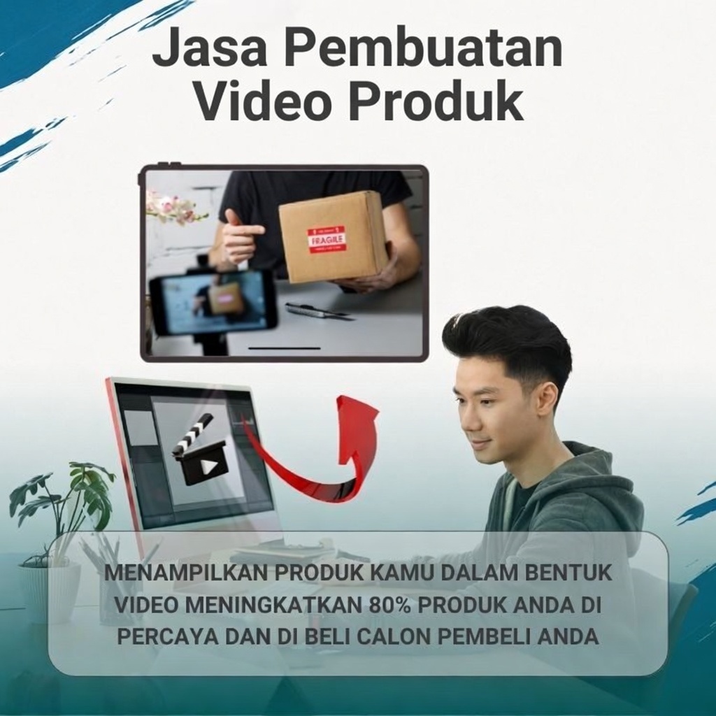 Jasa Pembuatan Video Produk dari Foto & Deskripsi Edit Animasi Ringan Avatar Karakter Lucu Konten Pr