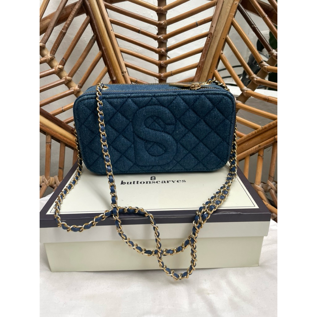 Yura Denim Bag Buttonscraves