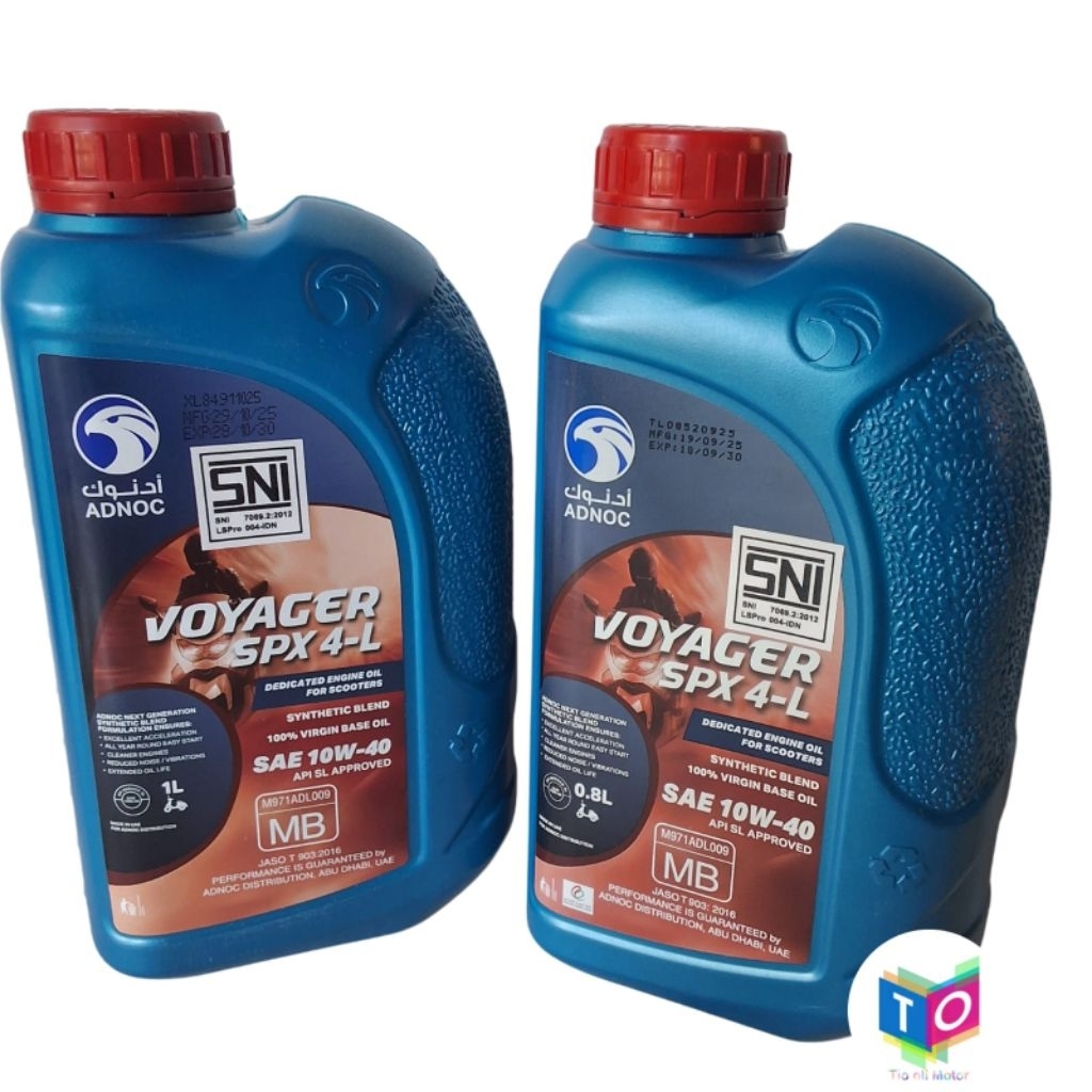 Oli Adnoc Voyager SPX-4 L 10W-40 Matic Semi Syinthetic Adnoc Voyager 800ml / 1.Liter