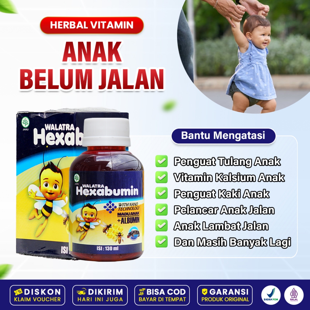 Madu Untuk Anak Belum Jalan Terlambat Berjalan Vitamin Pelancar Jalan Anak Nutrisi Penguat Tulang Ka