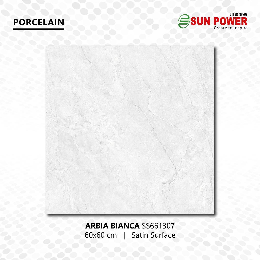 SUN POWER Arbia Bianca 60x60 | 120x60 Honed/Satin – Granit Tiles Lantai & Dinding Sun Power Ceramics