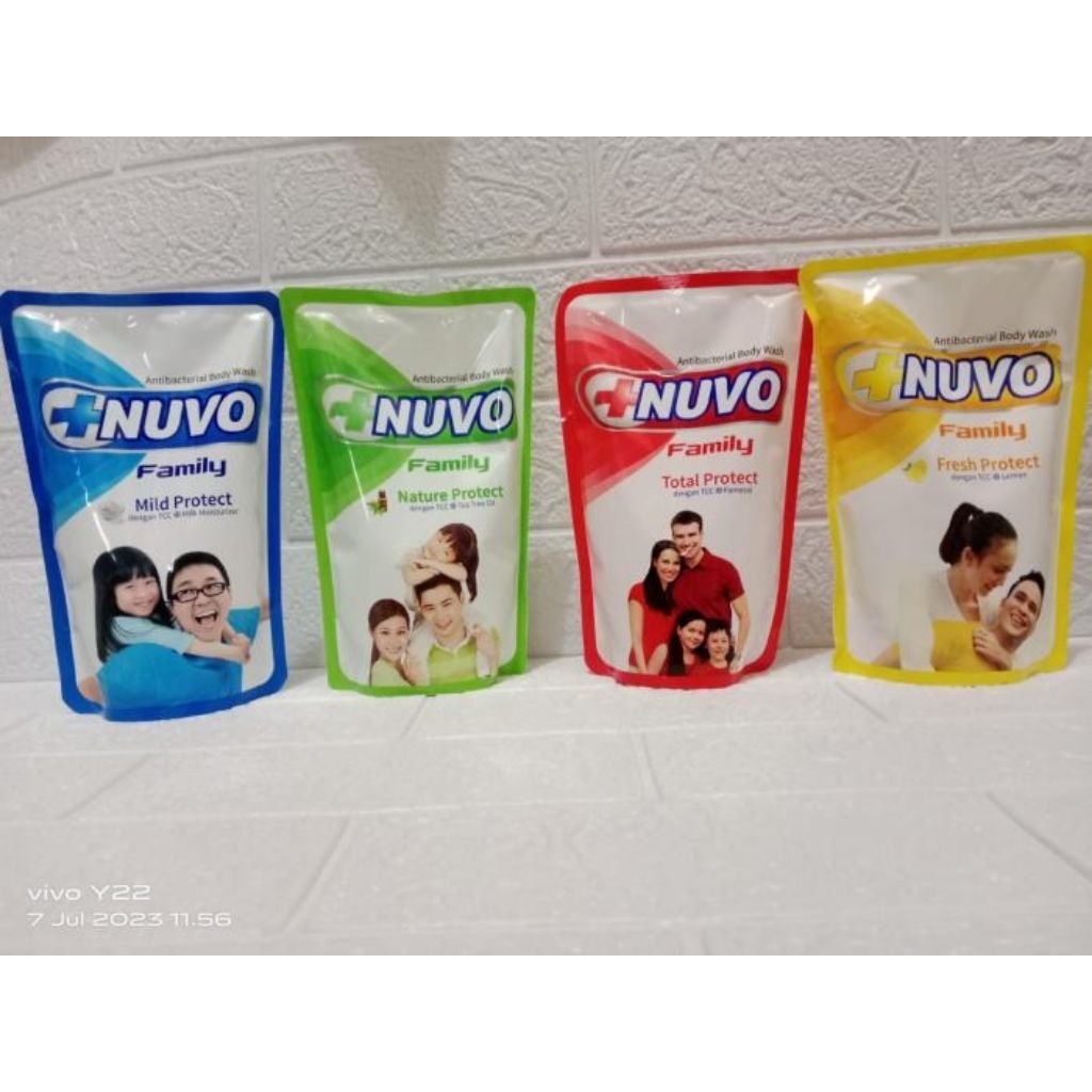Nuvo family cair 400ml | sabun cair Nuvo sabun mandi