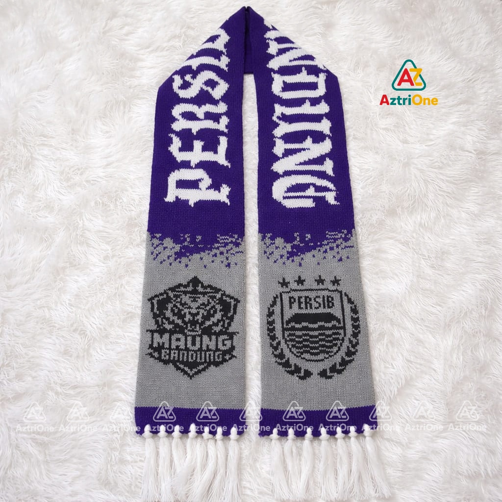 SYAL PERSIB BANDUNG syal Rajut persib bandung Supporter Bola Pria Dewasa Unisex