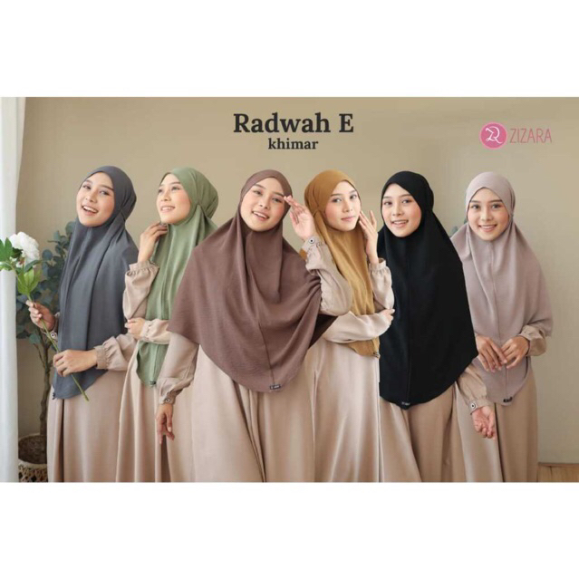 Radwah Khimar Zizara Bergo Instan Jilbab Tali Langsung Daily Adem