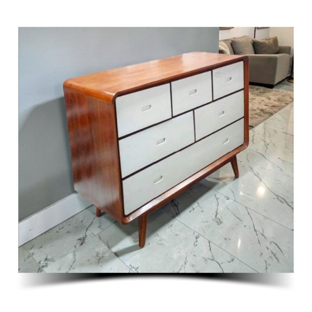 DRAWER LEMARI ANAK LEMARI RETRO NAKAS LACI KAYU JATI