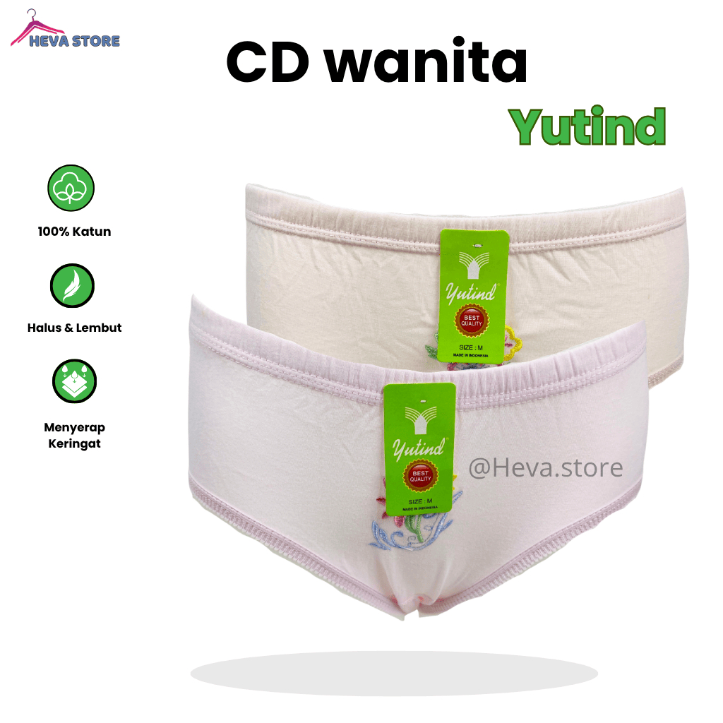 YUTIND - CD WANITA/CELANA DALAM WANITA DEWASA BAHAN KATUN SATUAN MERK YUTIND BISA COD SIZE S/ M/L/XL