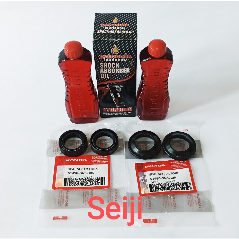 Seal Shock Depan Dan Oli Shock Honda Scoopy Karbu Fi Esp