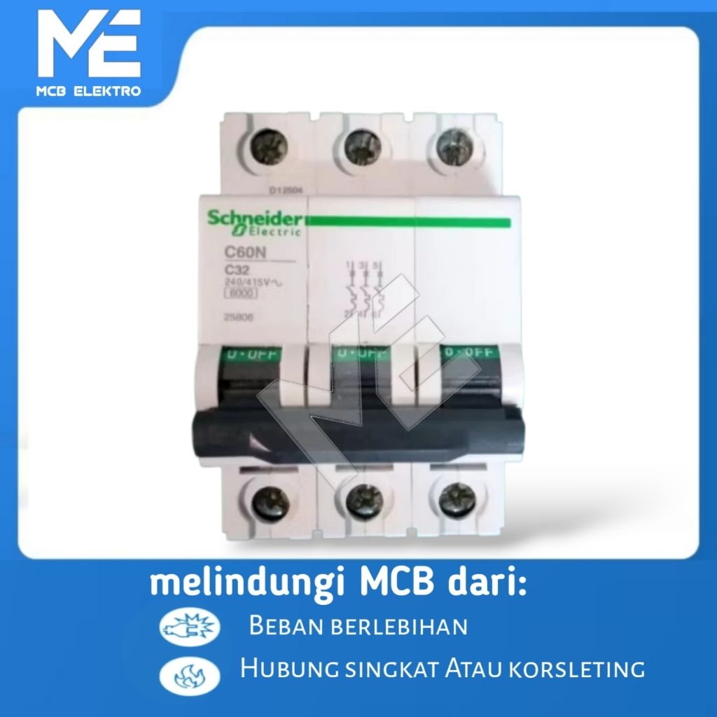 MCB listrik 3Phase type C60N
