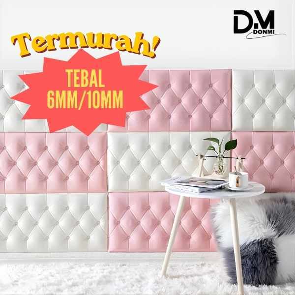 Donmi - wallpaper dinding foam tebal 6mm & 10mm walpaper foam headboard uk 35x70cm