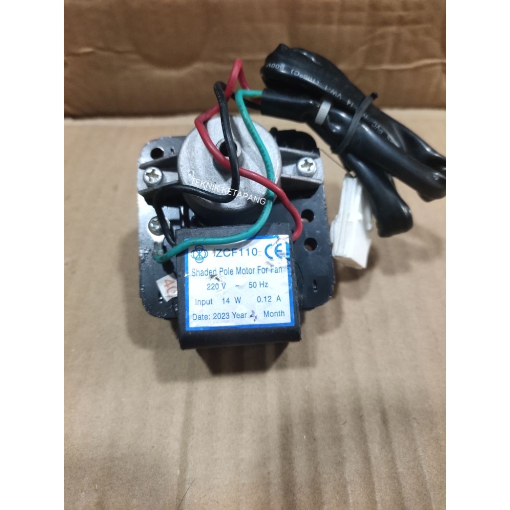 DINAMO KIPAS KULKAS SHOWCASE ZCF-110 ORIGINAL 14 WATT/ MOTOR KIPAS KULKAS SHOWCASE POLYTRON/FAN KULK