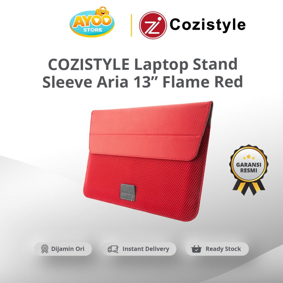 COZISTYLE Laptop Stand Sleeve Aria 13 Inch Flame Red