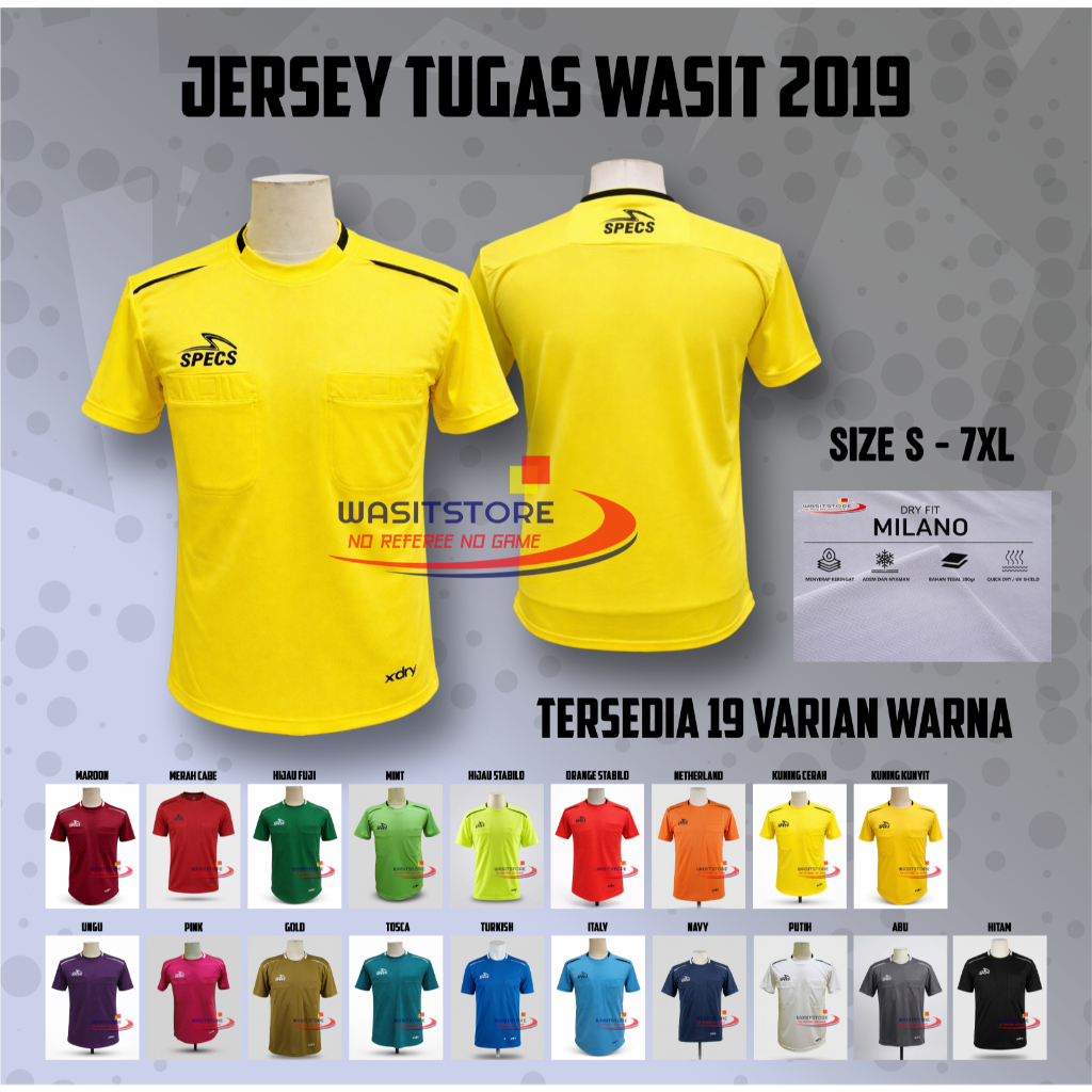BAJU TUGAS WASIT LIGA 1 2019 ( POLOS )