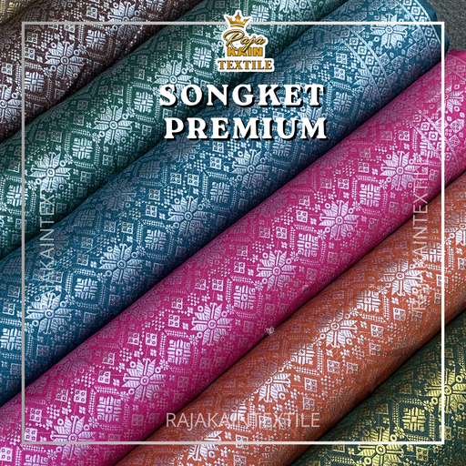 Bahan / Kain Songket Tenun Semi Palembang kain bawahan Bahan Songket Palembang ( 1 ROLL = 50 YARD )