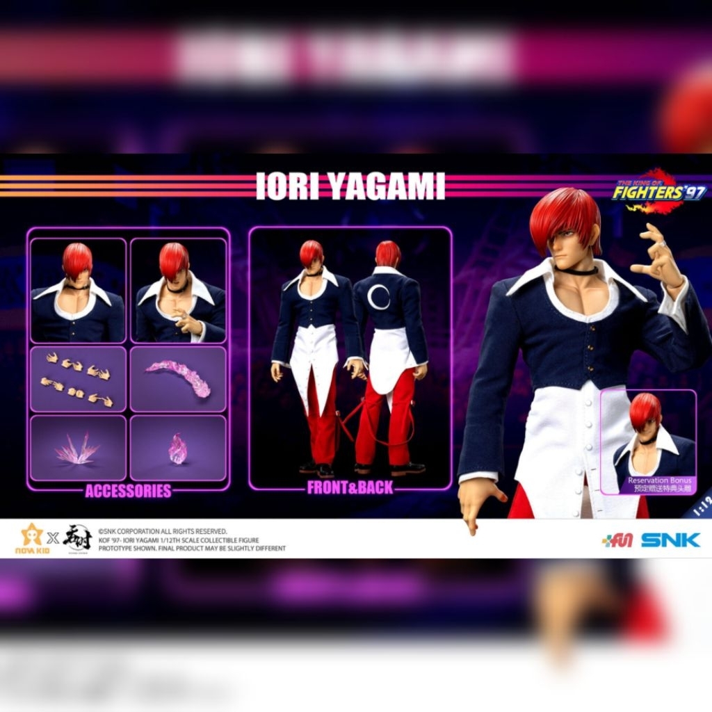 Tunshi Studio 1/12 King Of Fighter Iori Yagami