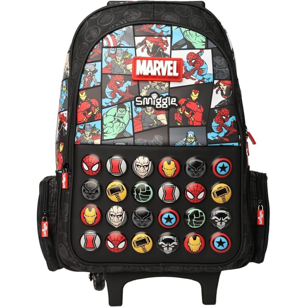 Tas Troli Smiggle Marvel Original - Backpack Koper Anak Marvel Premium