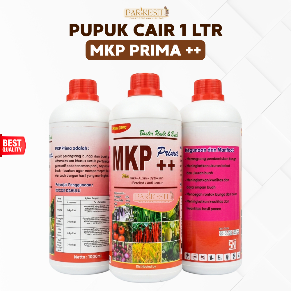 Pupuk Cair MKP PRIMA ++ 1 Liter | Pupuk Boster Daun & Buah