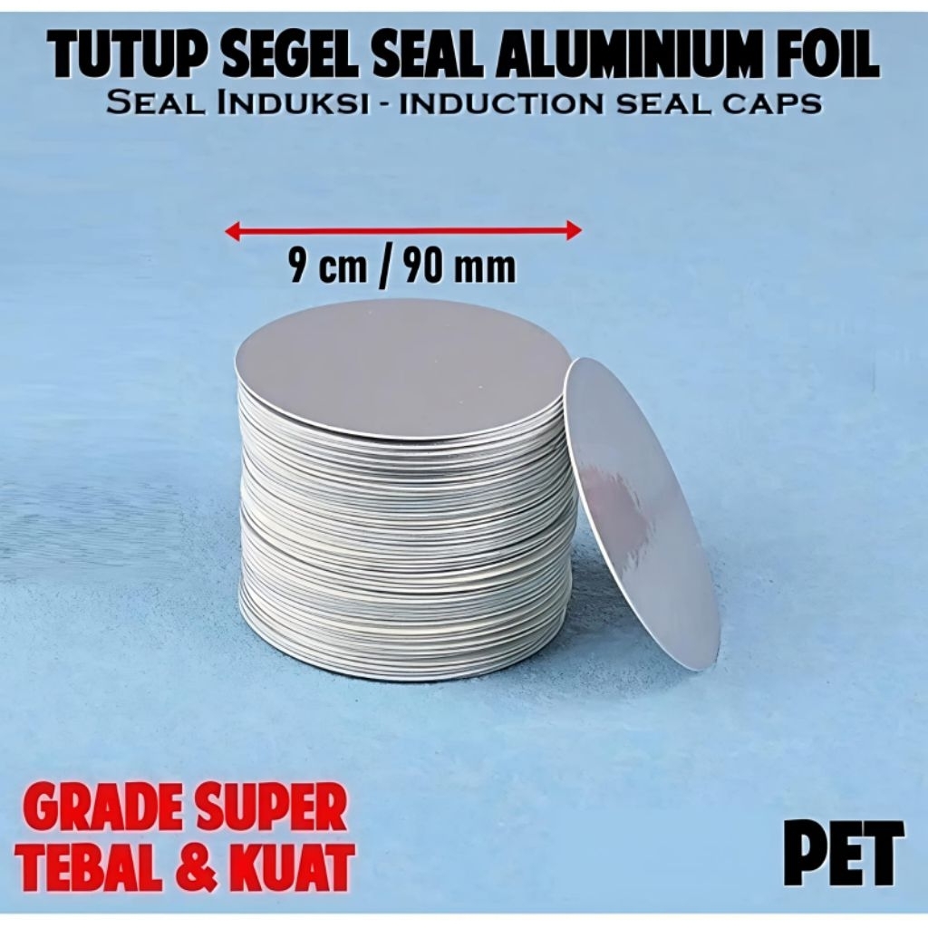Seal Alumunium Toples/Jar diameter 9Cm