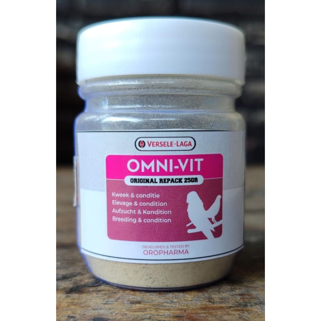 OMNI-VIT REPACK 25GR+ OMNIVIT - OMNI-VIT VERSELE- LAGA + VERSELAGA + VITAMIN BREEDING + VITAMIN TERN