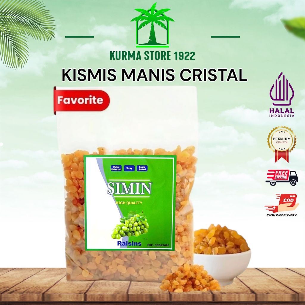 Kismis manis SIMIN golden raisin 1kg(exp 2027)