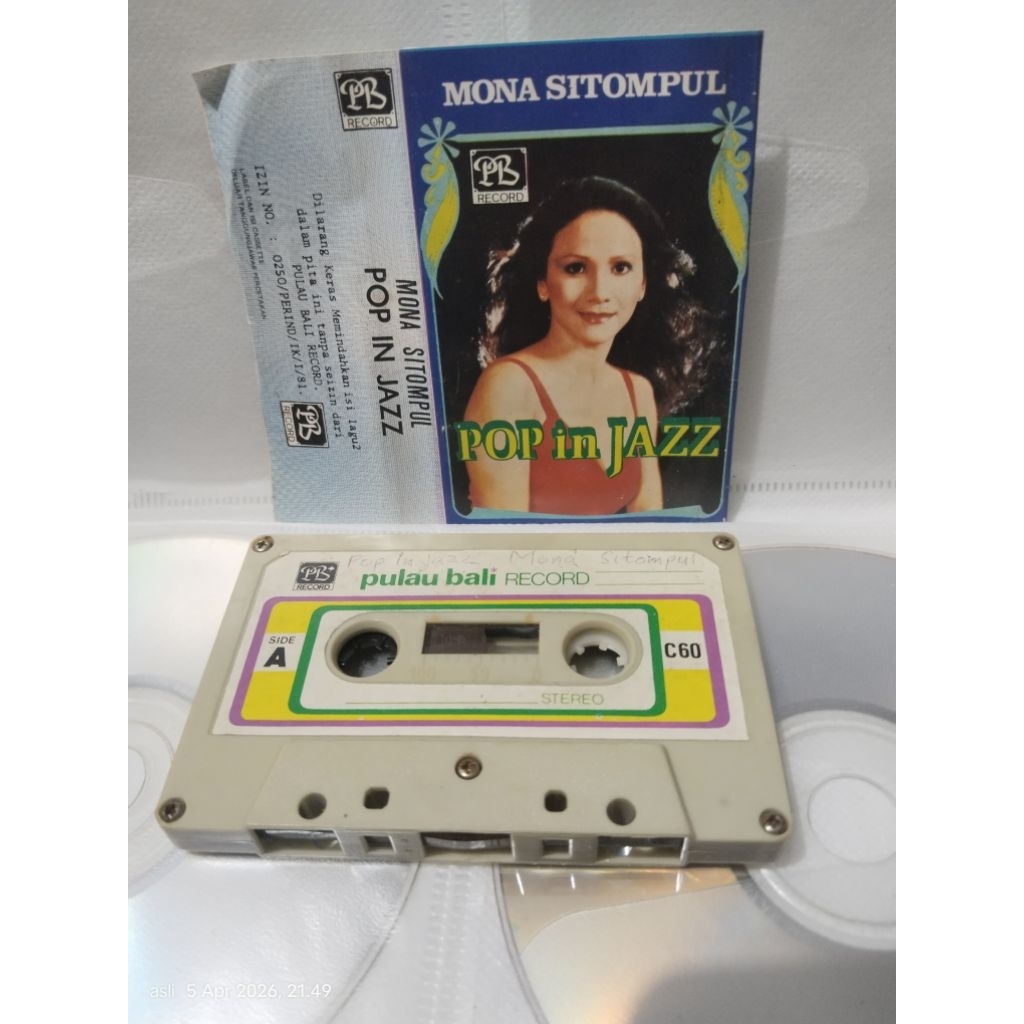 kaset pita mona sitompul POP IN JAZZ (cover nempel)