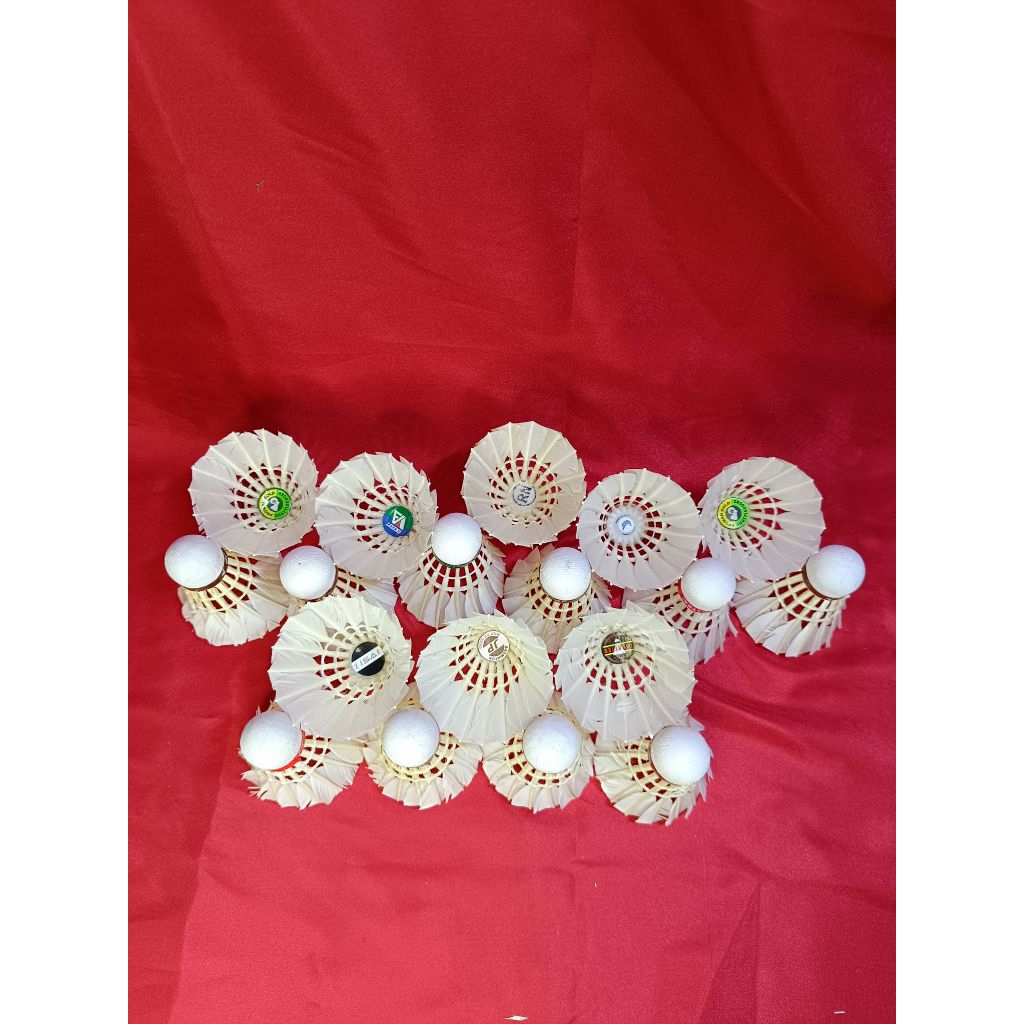 (PILIH MERK) SHUTTLECOCK SECOND PILIH MERK JP GOLD / KOCK KOK COCK COC BEKAS BERKUALITAS ORIGINAL PI