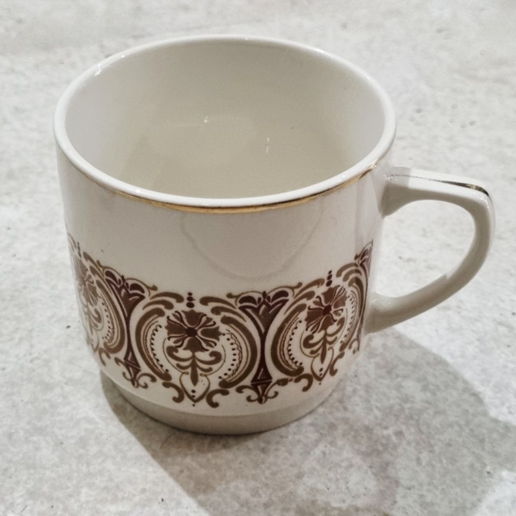 Cangkir Keramik Motif Classic Vintage European Style Cangkir Teh Keramik Motif Eropa