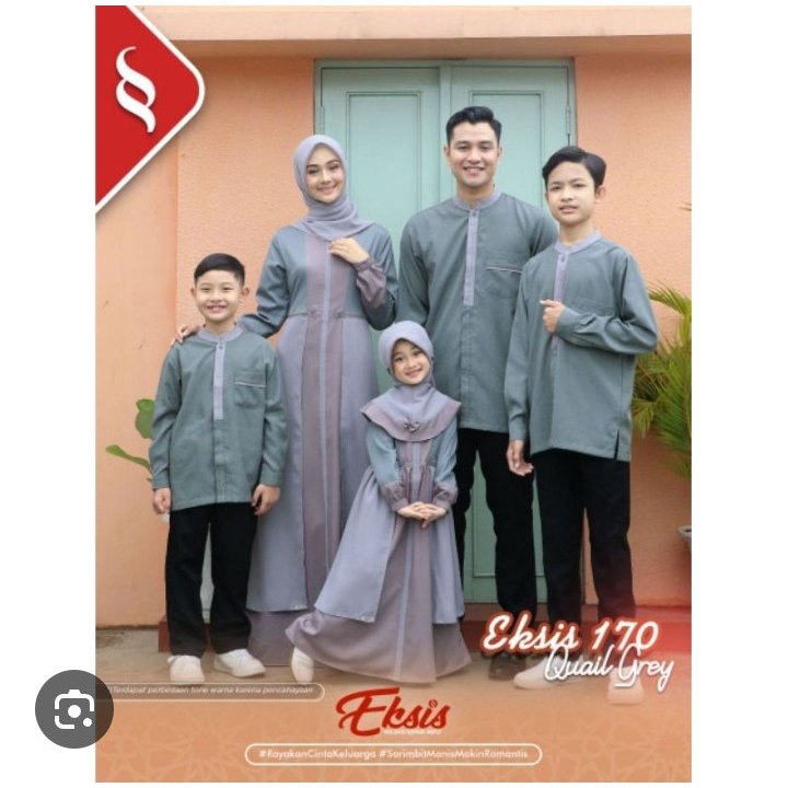 (COD) READY TERMURAH SARIMBIT/ COUPLE KELUARGA BY SEPLY EKSIS 170 QUAIL GREY KLIKO 97