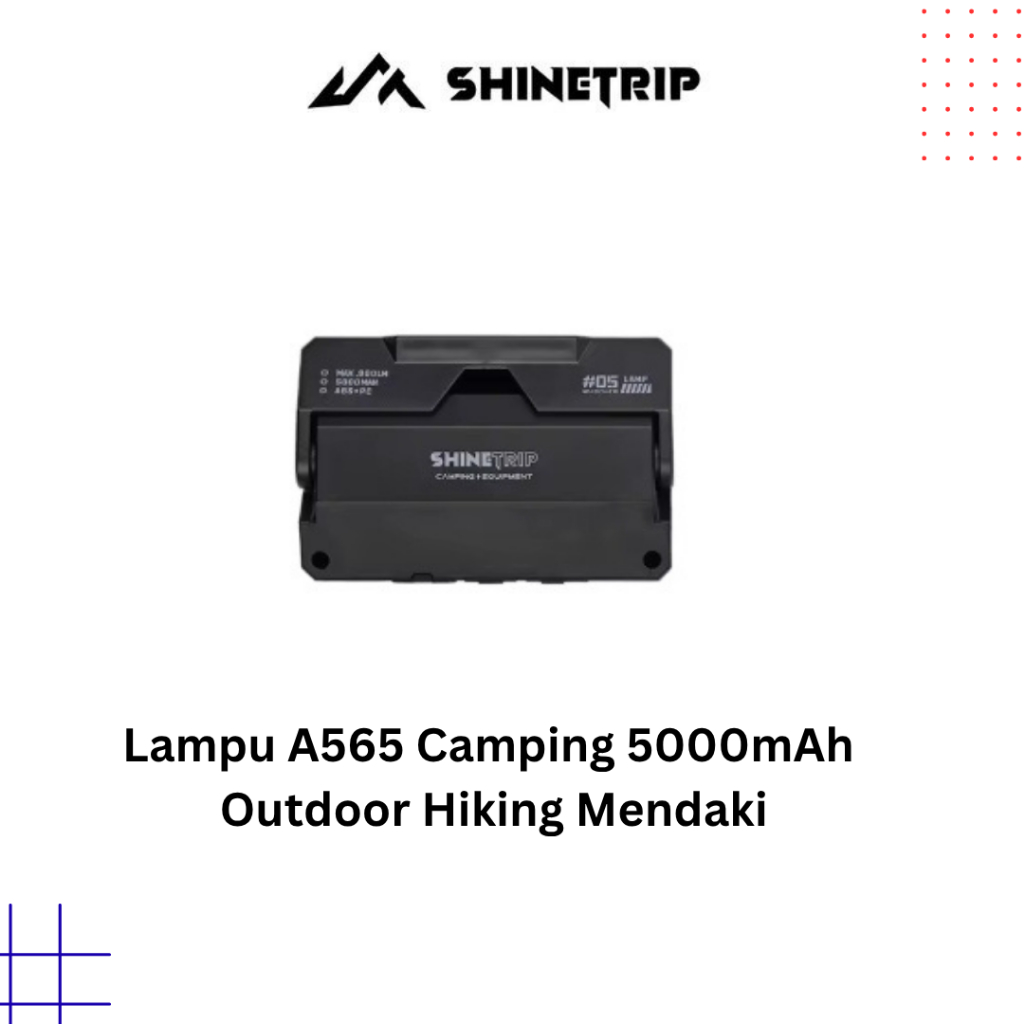 Shinetrip A565 Lamp Camping 5000mAh Lampu Multifungsi Outdoor Hiking Mendaki