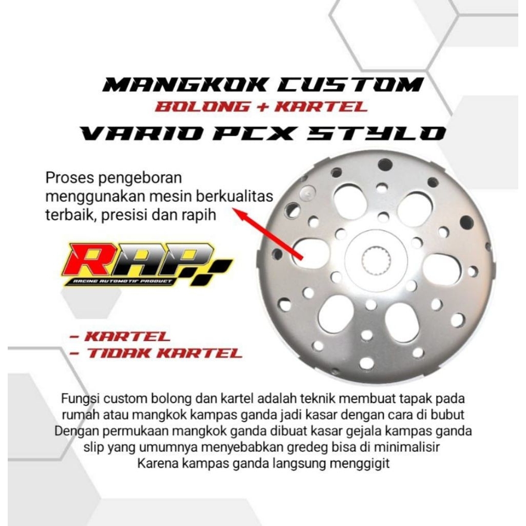 MANGKOK KAMPAS GANDA VARIO PCX MANGKOK GANDA ANTI GREDEG MANGKOK GANDA CUSTOM MANGKOK KAMPAS GANDA V