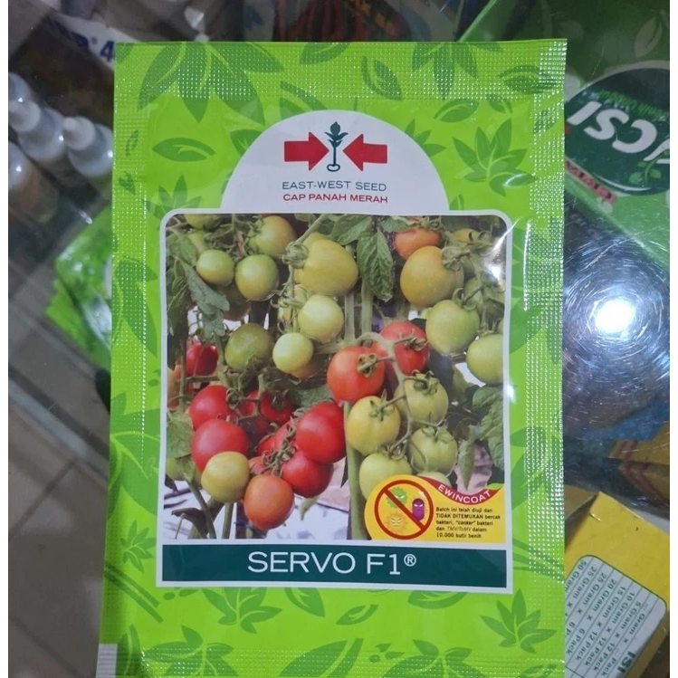 Paket hemat 5 Bungkus Benih Bibit Tomat Sayur Servo F1 Cap Panah Merah