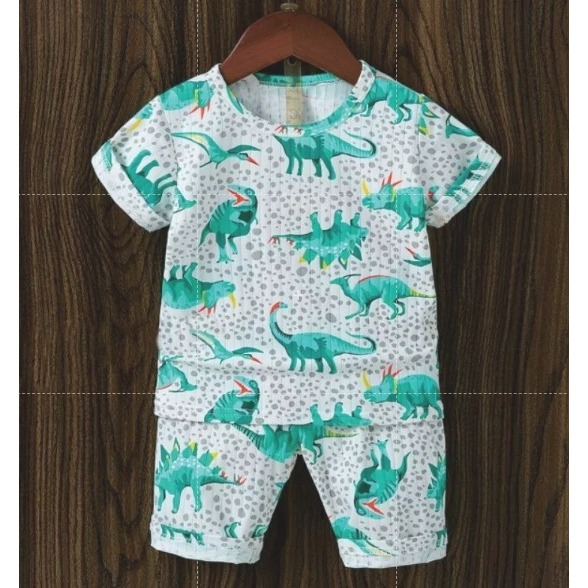 HPL -0704- PIYAMA ANAK SALUR ORGANIK HPL USIA 1 S.D 6 TAHUN BRAND JIJIBEIER