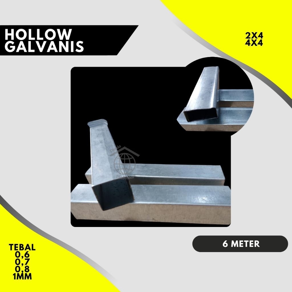 Hollow Galvanis 6 meter / Hollow Galvanis 0,6 6 meter /Hollow Galvanis 0,7 6 meter / Hollow Galvanis