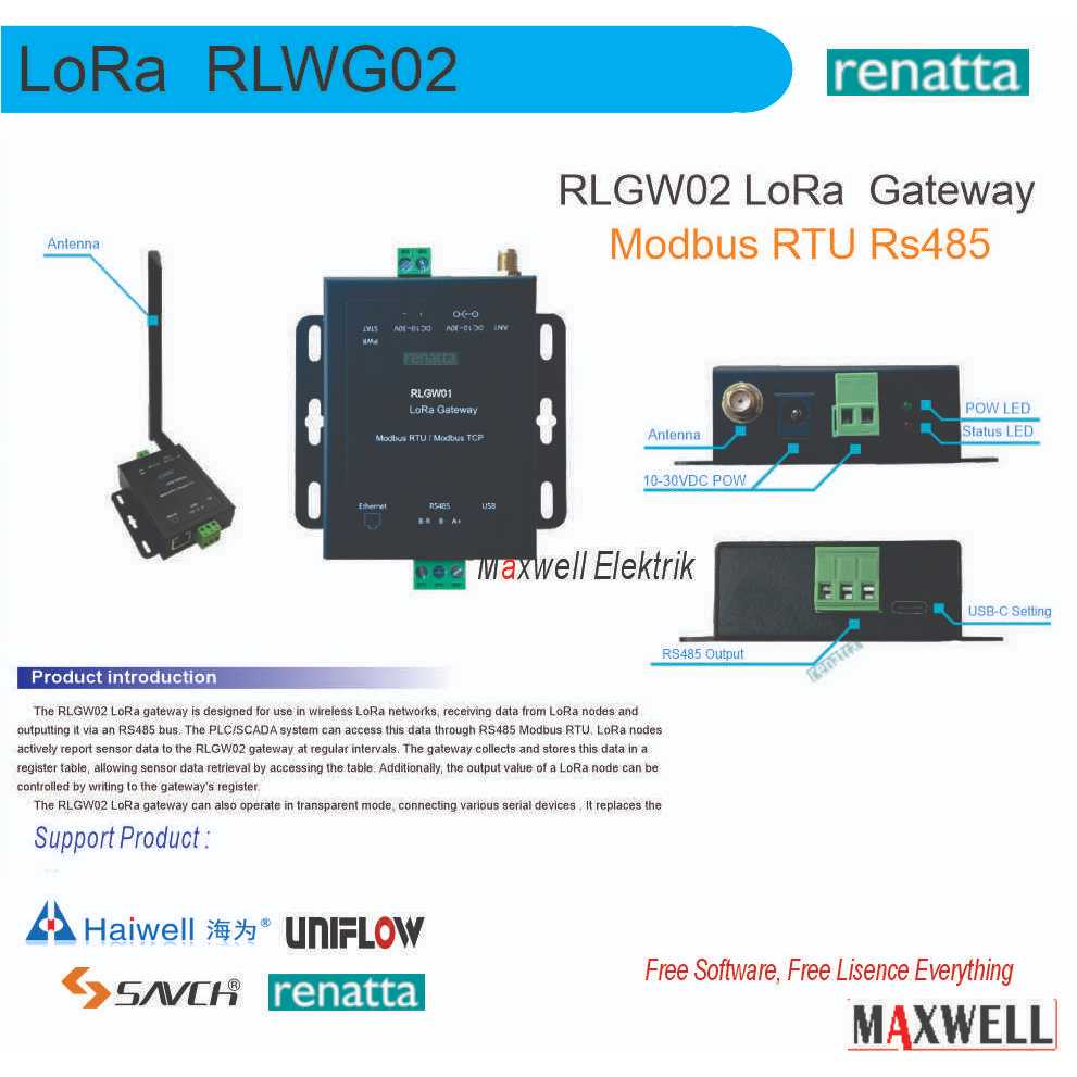 LoRa GATEWAY RLGW02 RENATTA