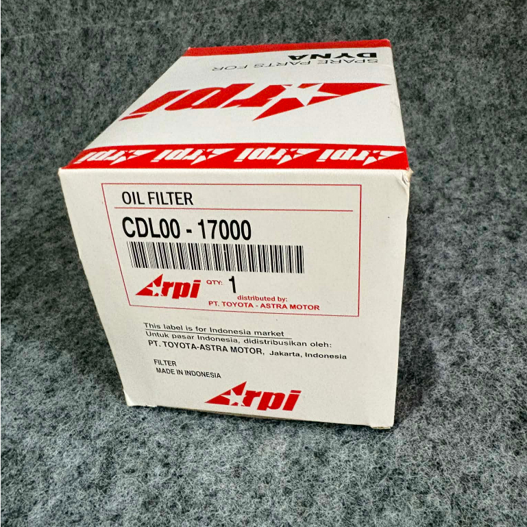 Filter Oli/Saringan Oli Toyota Kijang Diesel LGX Arpi Asli Toyota CDL00-17000
