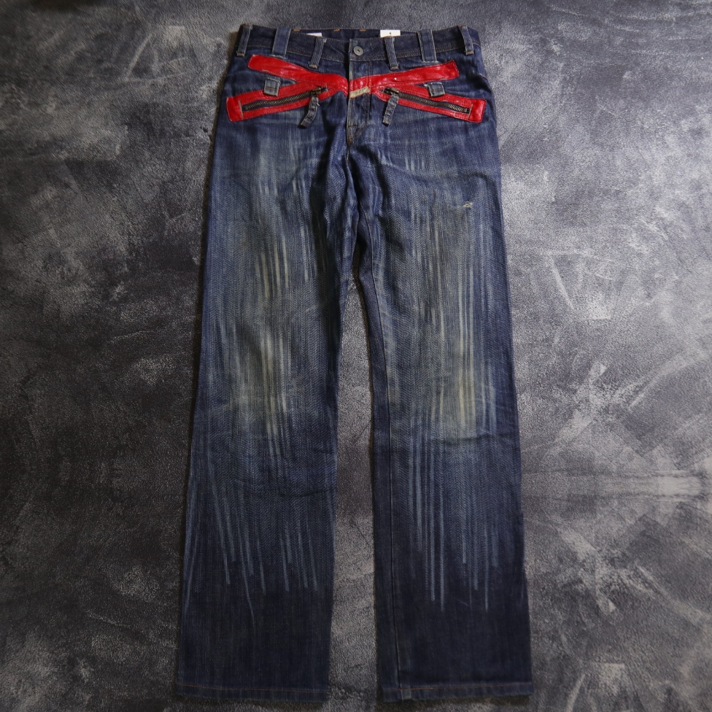 CELANA PANJANG MARITHE FRANCOIS GIRBAUD JEANS DENIM PANTS CJ66 SIZE 31