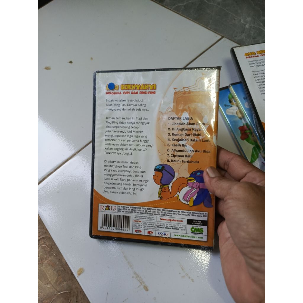 Ayo Bernyanyi Bersama Tupi dan Ping-Ping VCD Original-Di GB4