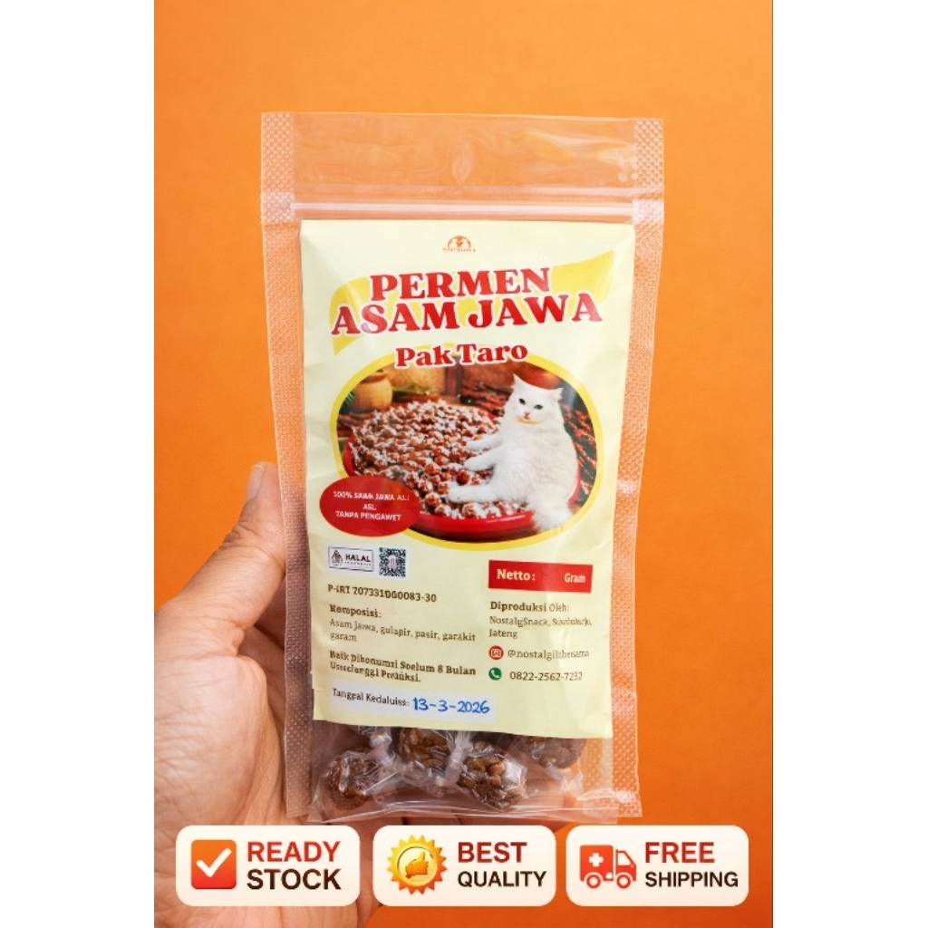 permen asam Jawa kemasan kecil 70 gram