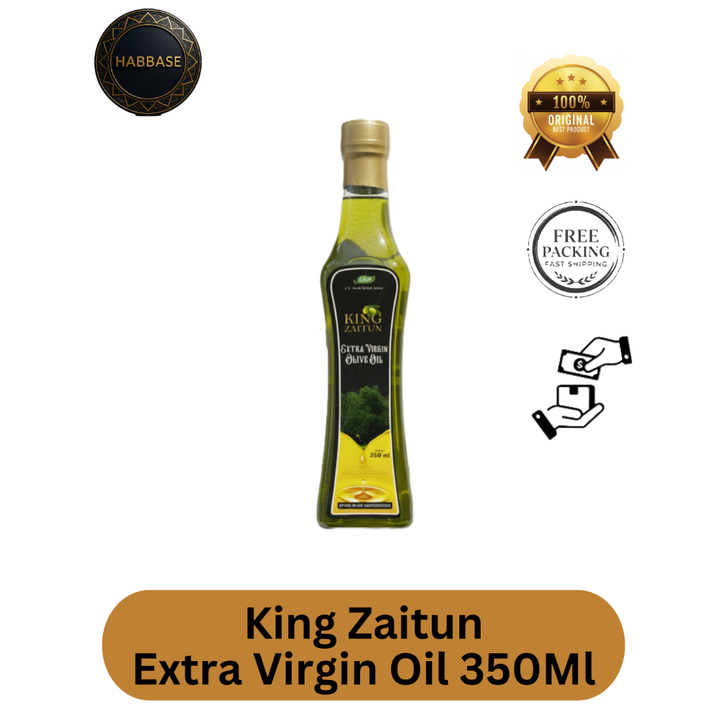 KING ZAITUN EXTRA VIRGIN OLIVE OIL 350 ML CV SYIFA HERBAL ALAMI ORIGINAL