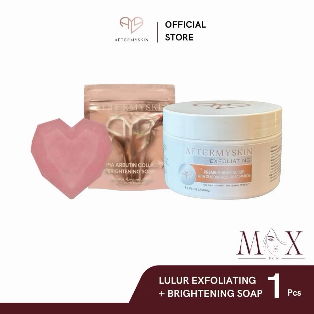 INSTANT AFTERSKIN - Aftermyskin Bundling Lulur Pengantin + Sabun | Bodycare
