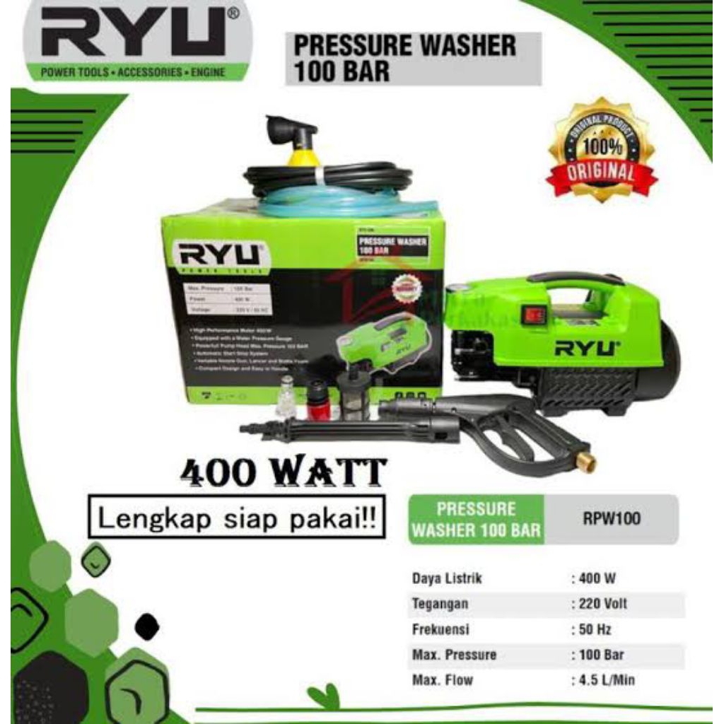 RYU MESIN JET CLEANER SEMBURAN KENCENG