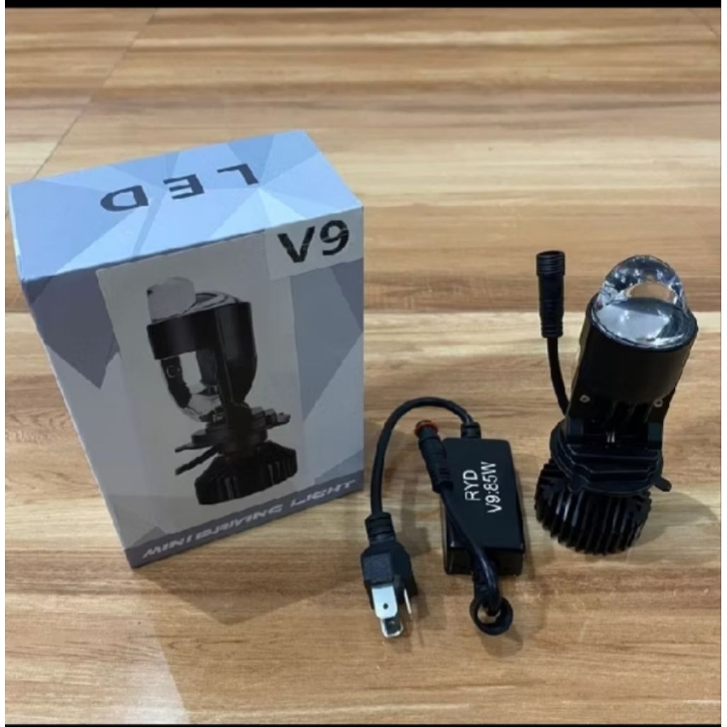 LAMPU HEADLAMP MOTOR DAN MOBIL H4 MEREK VINYX V9 PRO MOTOR MOBIL-V9 VINYX 1PCS
