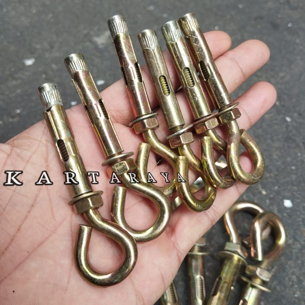 Eye Anhcor Dynabolt 6mm 8mm 10mm 12mm 16mm Eyebolt Anchor Eye Anchor Gold